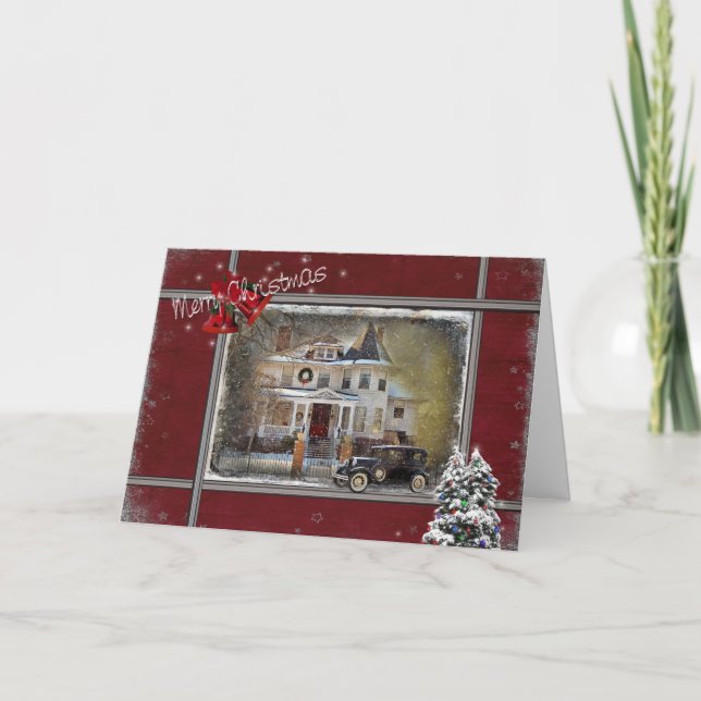 Victorian Christmas Holiday Card (Front)