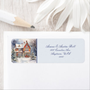 Victorian Christmas House of Yesteryear Label