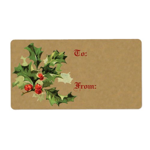 Victorian Christmas Labels