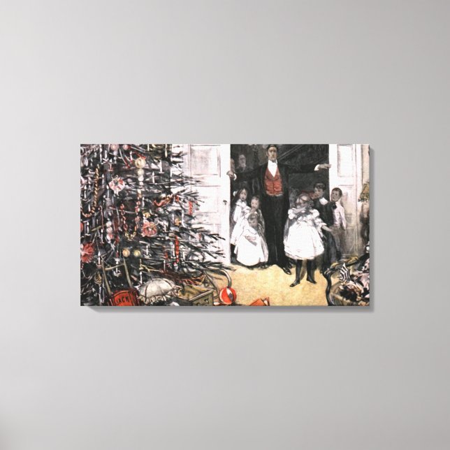 Victorian Christmas Morning Canvas Print (Front)