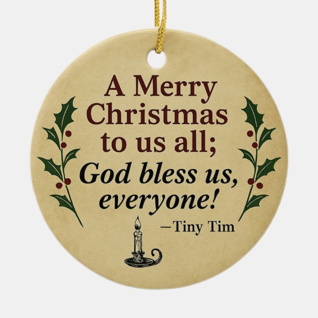 Victorian Christmas Ornament - A Christmas Carol (Front)