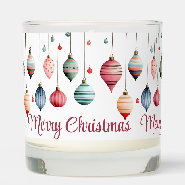 Victorian Christmas Ornaments Scented Candle (Front)