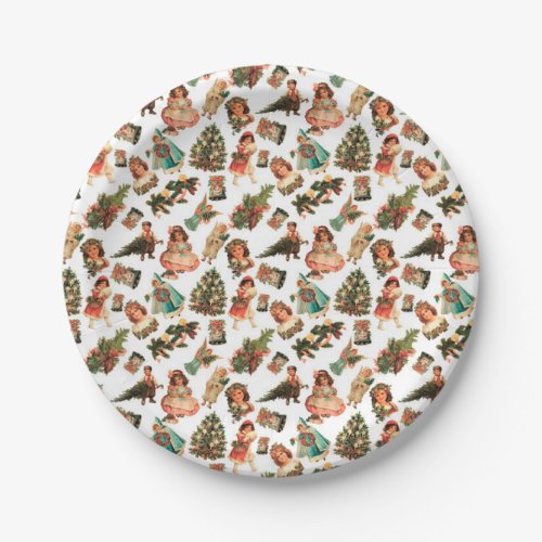 Victorian Christmas Paper Plate