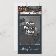 Victorian Christmas Party Photo Card