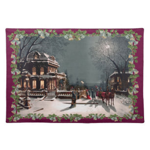 Victorian Christmas Party Placemat
