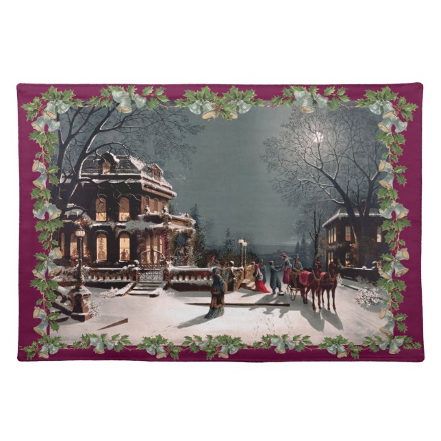 Victorian Christmas Party Placemat (Front)