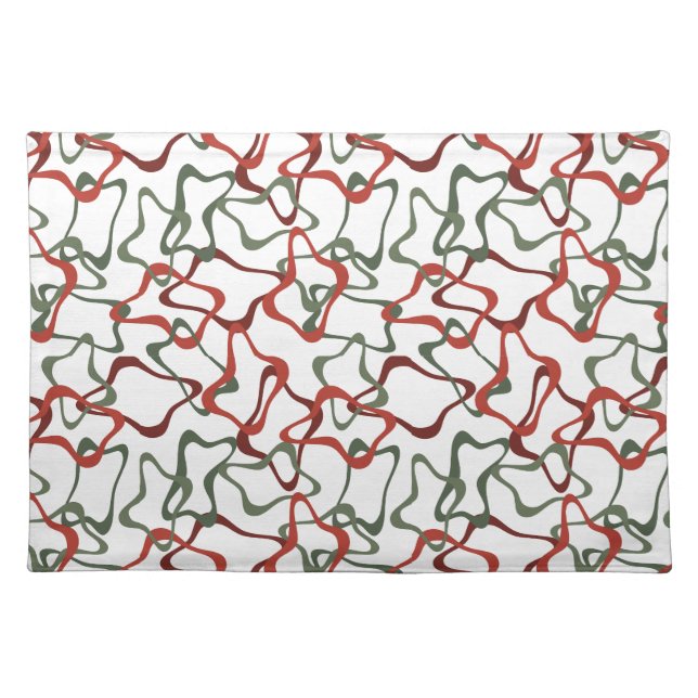 Victorian Christmas Polygons  Cloth Placemat (Front)