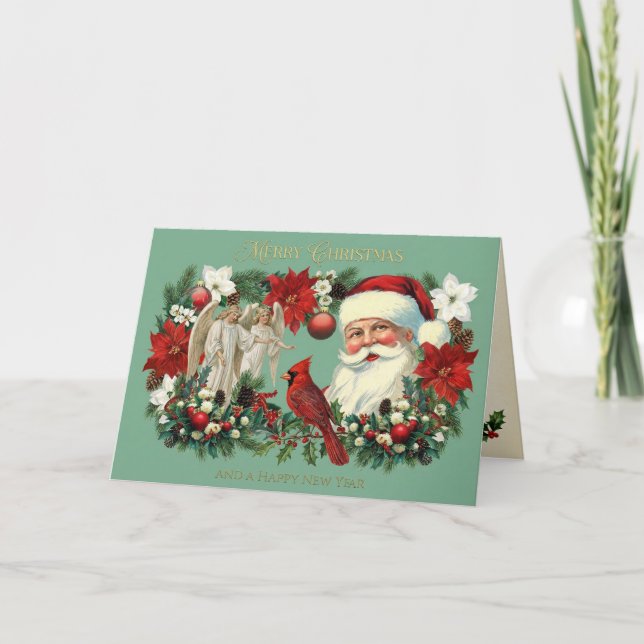 Victorian Christmas Portrait Card (Front)
