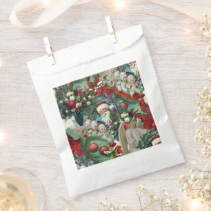 Victorian Christmas Portrait Favor Bag