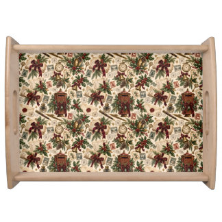 Victorian Christmas Post Office Serving Tray