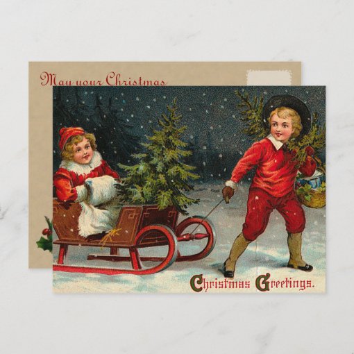 Victorian Christmas Postcards | Zazzle