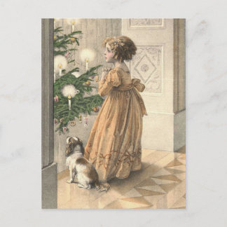 Victorian Christmas Retro Vintage Holiday Postcard