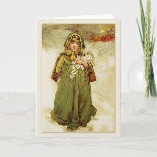 Victorian Christmas Roses Card