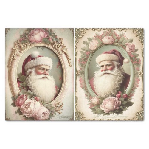 Victorian Christmas Santa  Tissue Paper