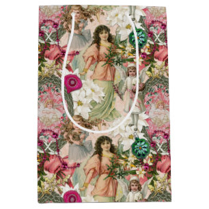 Victorian Christmas Sparkle Medium Gift Bag