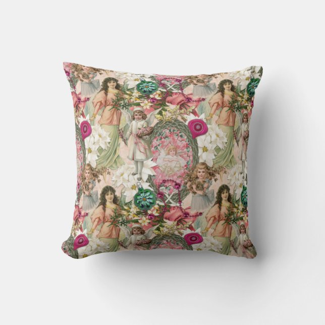 Victorian Christmas Sparkle      Throw Pillow (Front)