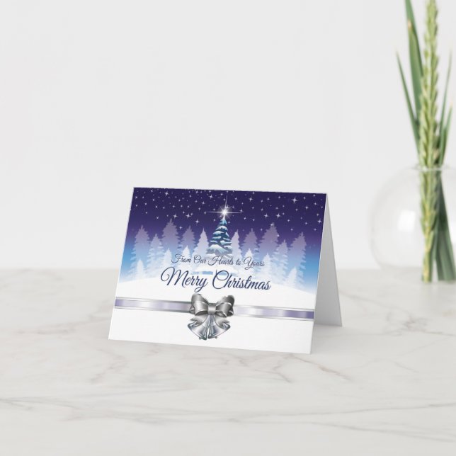 Victorian Christmas Star Folding Card (Front)