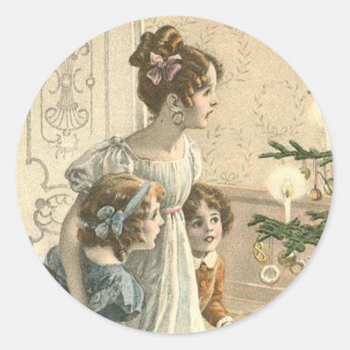 Victorian Christmas sticker