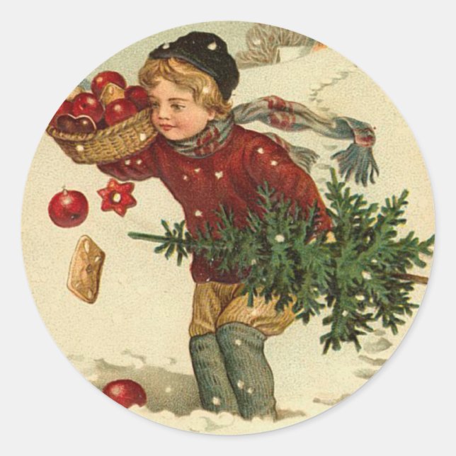 Victorian Christmas Stickers for your cards (Front)