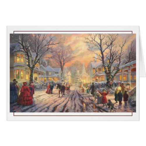 Victorian Christmas Street Scene 