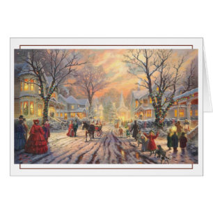 Victorian Christmas Street Scene  Cards