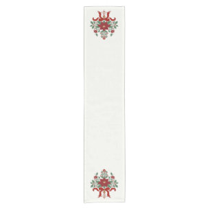 Victorian Christmas Table Runner – Red & Green
