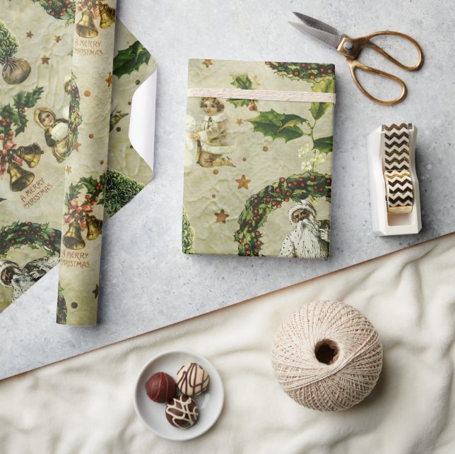 Victorian Christmas Trio II Wrapping Paper  (Crafts)