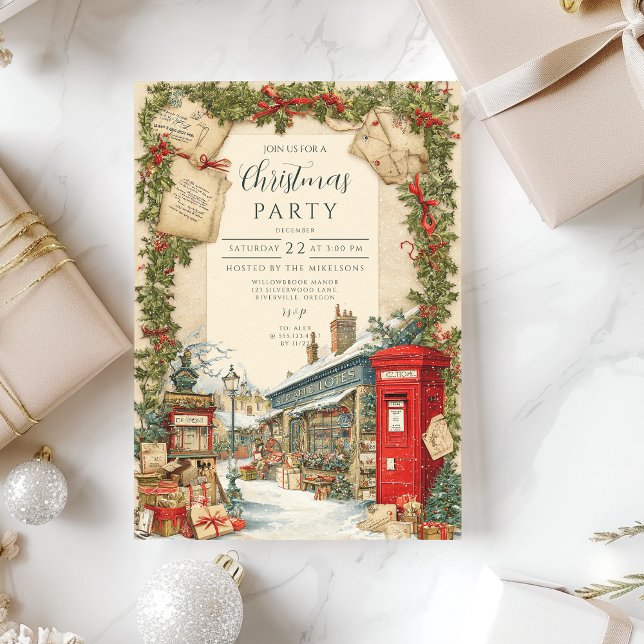 Victorian Christmas Village Invitation (Creator Uploaded)