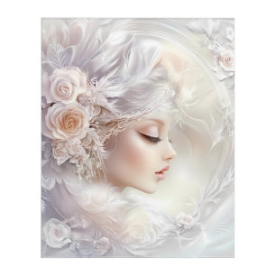 Victorian Christmas, Winter Wall Art, Snowy Scene Acrylic Print