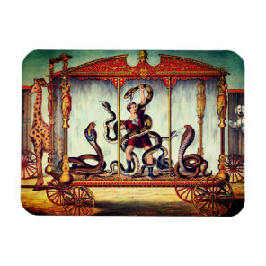 Victorian circus vintage exhibition  magnet