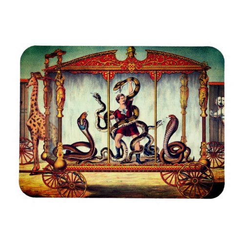 Victorian circus vintage exhibition  magnet