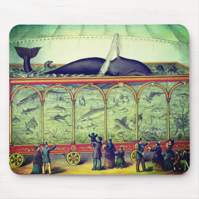 Victorian circus vintage exhibition  mouse pad (Front)