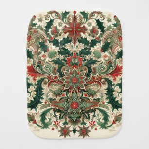 Victorian/Classic/Vintage Christmas Baby Burp Cloth