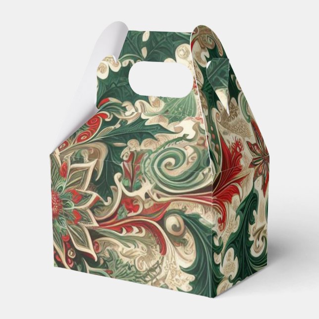 Victorian/Classic/Vintage Christmas Favor Boxes (Front Side)