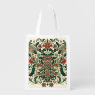 Victorian/Classic/Vintage Christmas Grocery Bag