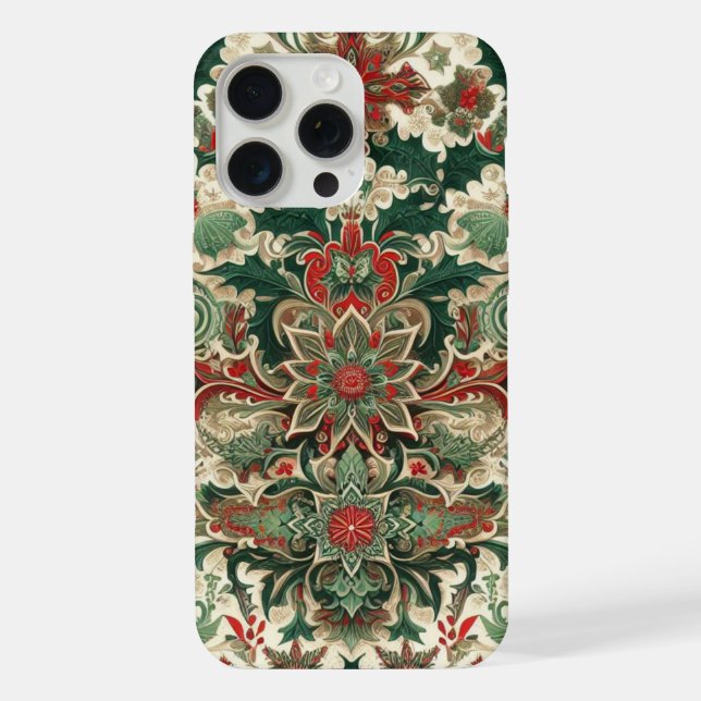 Victorian/Classic/Vintage Christmas iPhone Case (Back)