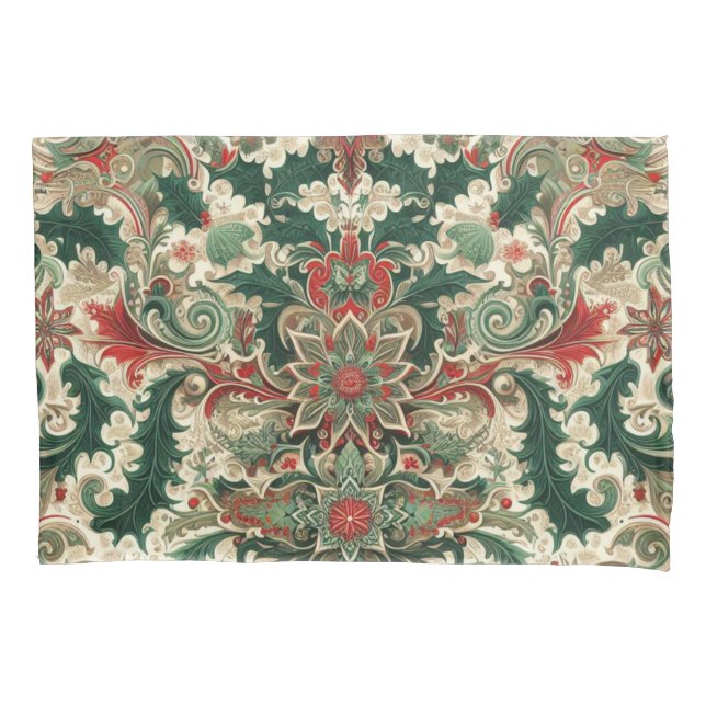 Victorian/Classic/Vintage Christmas Pillow Case (Front)