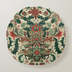 Victorian/Classic/Vintage Christmas Round Pillow