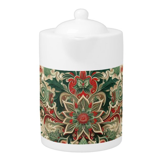 Victorian/Classic/Vintage Christmas Teapot (Front)