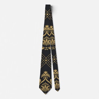 Victorian Collection Family Crest Black Neck Tie