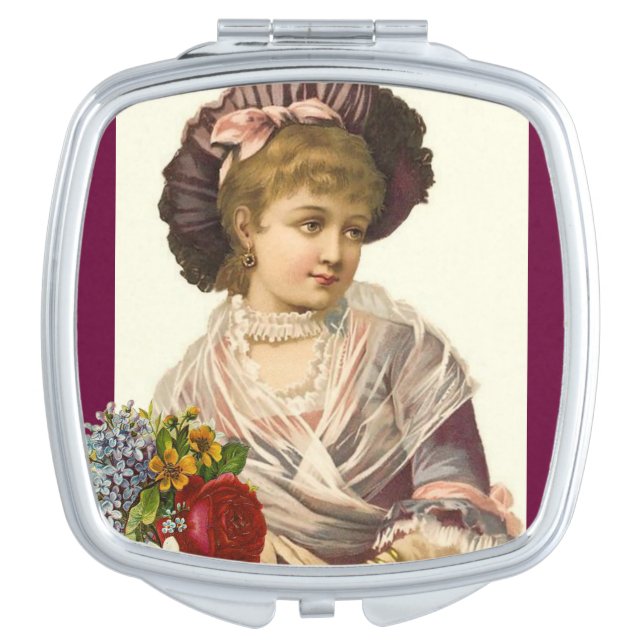 Victorian Compact Mirror (Front)
