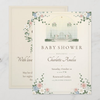 Victorian Conservatory Baby Shower Invitation