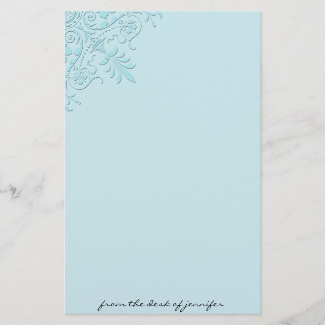 Victorian Corner Motif Stationery (Front)