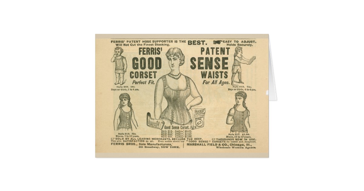 victorian corset ads