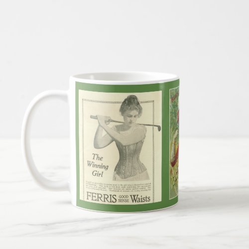 Victorian corset advertisements coffee mug