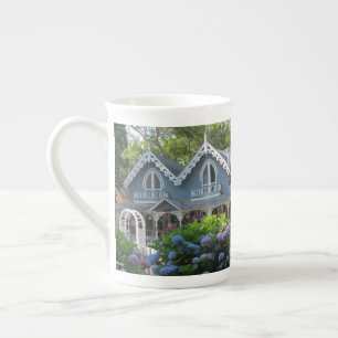 Victorian Cottage in Blue - Martha's Vineyard Bone China Mug