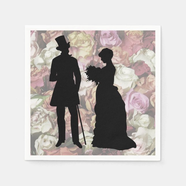 Victorian Couple Napkins (Front)