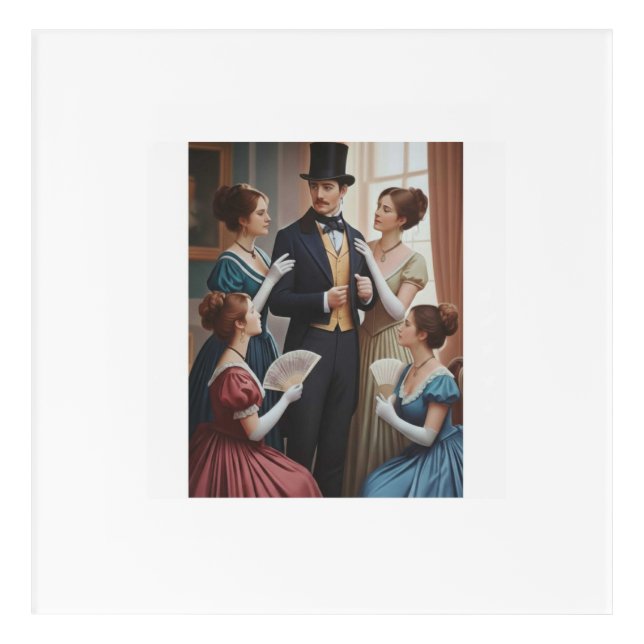 Victorian court portrait acrylic print (Front)