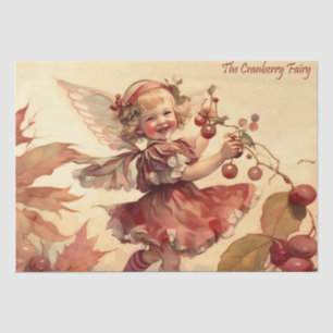 Victorian “Cranberry Fairy" Tissue Paper