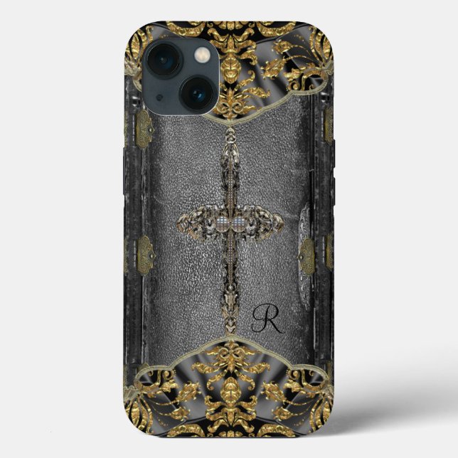 Victorian Cross Monogram Case-Mate iPhone Case (Back)